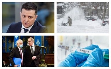 Главные новости 8 февраля: начало COVID-вакцинации и ухудшение погоды в Украине