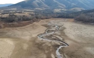 В оккупированном Крыму полностью пересохло Аянское водохранилище