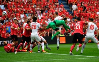 Албания - Швейцария - 0-1: видео гола