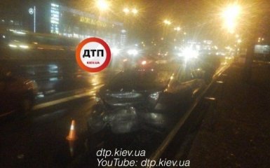 Появилось видео масштабного пьяного ДТП в Киеве