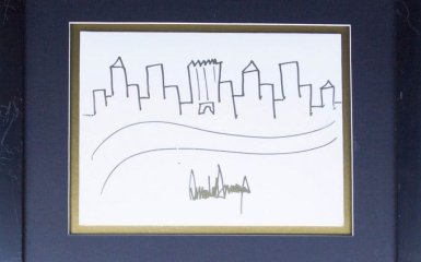 Малюнок Трампа за велику суму продали на аукціоні
