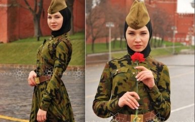 Російська істерія навколо 9 травня дійшла до чеченських жінок: опубліковано фото