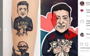 Харьковчанка сделала тату с изображением Зеленского