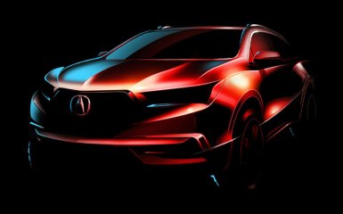 Acura показала официальный скетч обновленного MDX