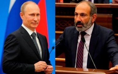 "Хай живе вірмено-російська дружба": Пашинян прилетів на зустріч з Путіним