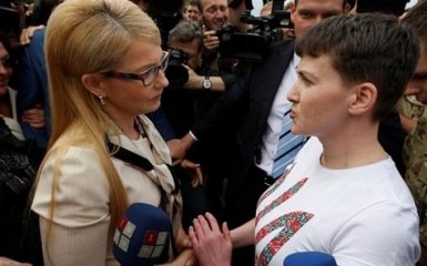 Савченко розповіла, що думає про Тимошенко