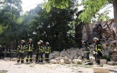 Обвалення "Масонського будинку" в Одесі: рятувальники зробили заяву