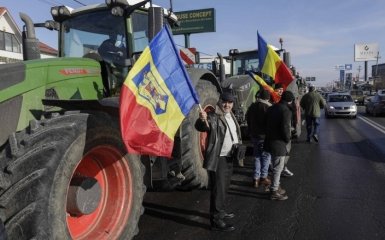 Protest of Romanian farmers