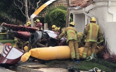 В Калифорнии вертолет рухнул на дом, есть жертвы