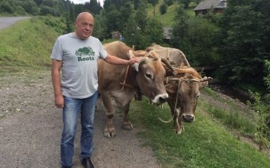 Москаль с зеленым бобром похвастался неожиданной встречей на Закарпатье и показал фото