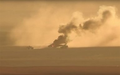 В ИГИЛ показали видео взорванного в Сирии российского вертолета