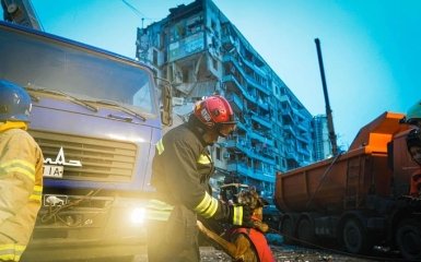 В Днепре завершили спасательные работы на месте ракетного удара по многоэтажке