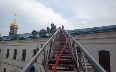 В Киево-Печерской лавре произошел пожар