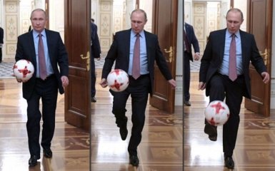 Путін пограв у футбол в Кремлі, в мережі сміються: опубліковано відео