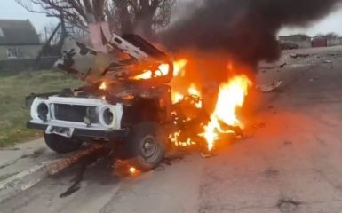 В Новой Каховке взорвали авто командира оккупационной полиции РФ