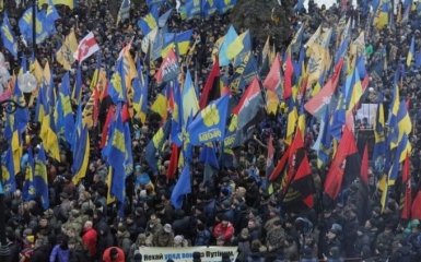 Марш в центре Киева: появилось новое впечатляющее видео