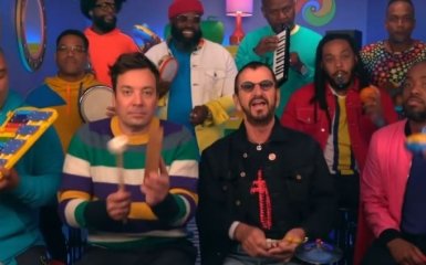 Ринго Старр и Джимми Фэллон сняли новое видео на хит Yellow Submarine