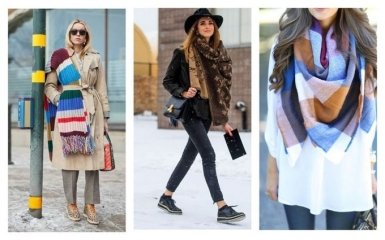 Самые модные сочетания шарфа с верхней одеждой — от классических пальто до пуховиков