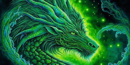 зелений дракон фото