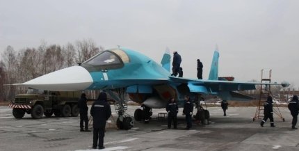 Destruction of Su-34 in Chelyabinsk
